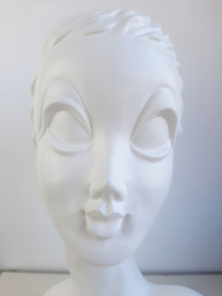 Vintage mannequin buste Twiggy | Witte Twiggy mannequin display