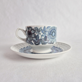 Set van 4 vintage kop en schotels uit de Castillian Collection | Toledo van Pontesa Ironstone