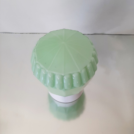 Thabur Art Deco plafondlamp in groen | Pastelgroene schroefbol