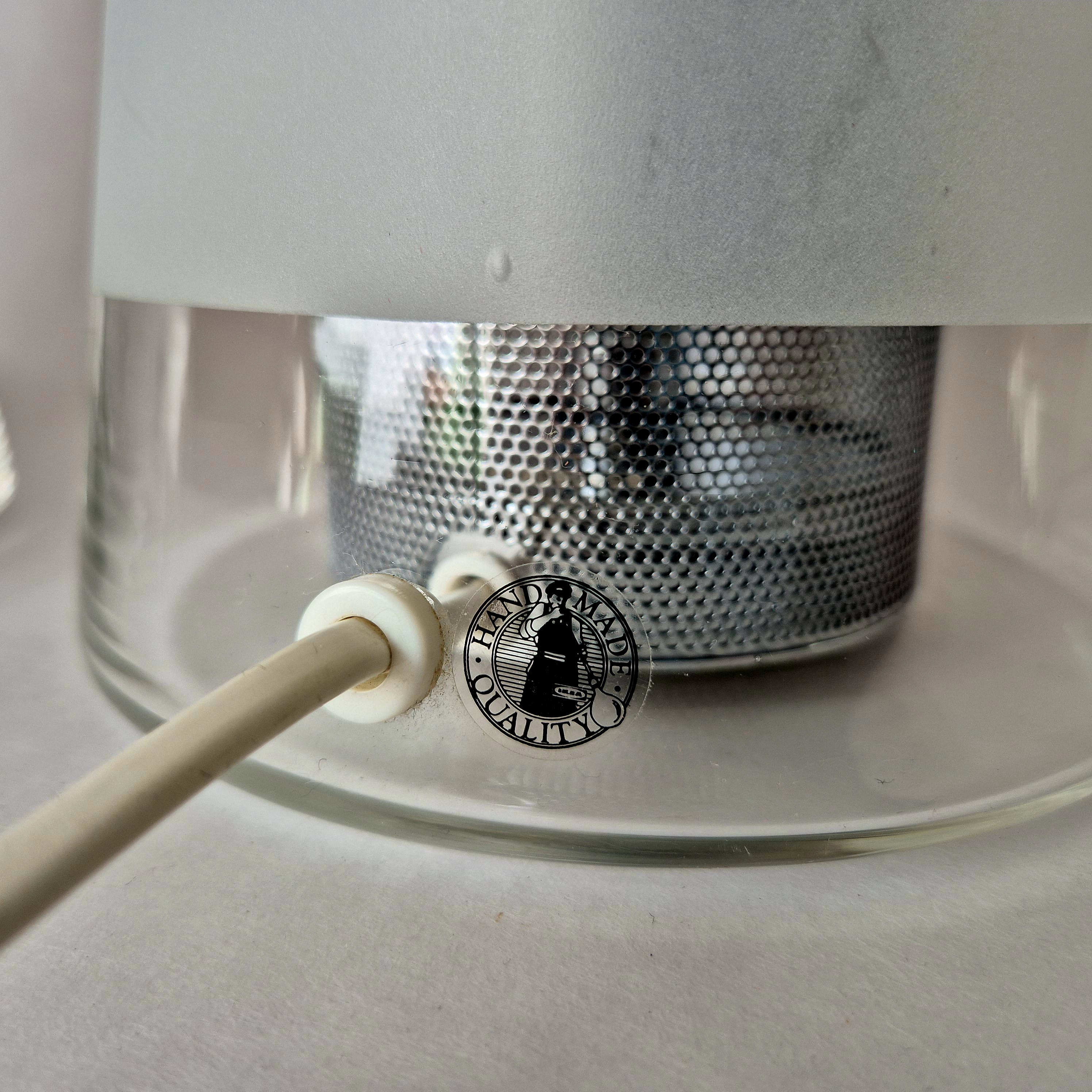 Vintage Ikea tafellamp | Jaren 90 glazen schemerlamp | Y2K lighting