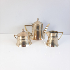 Art Deco theestel | Theeset Kallmeyer & Harjes | Art Deco jaren 30 patroon