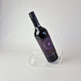 Vintage Plexiglas Wijnfleshouder | Lucite Wijnfleshouder 'ghost'