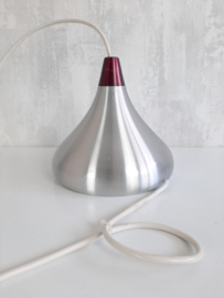 Set van 3 vintage aluminium hanglampen, 60s design