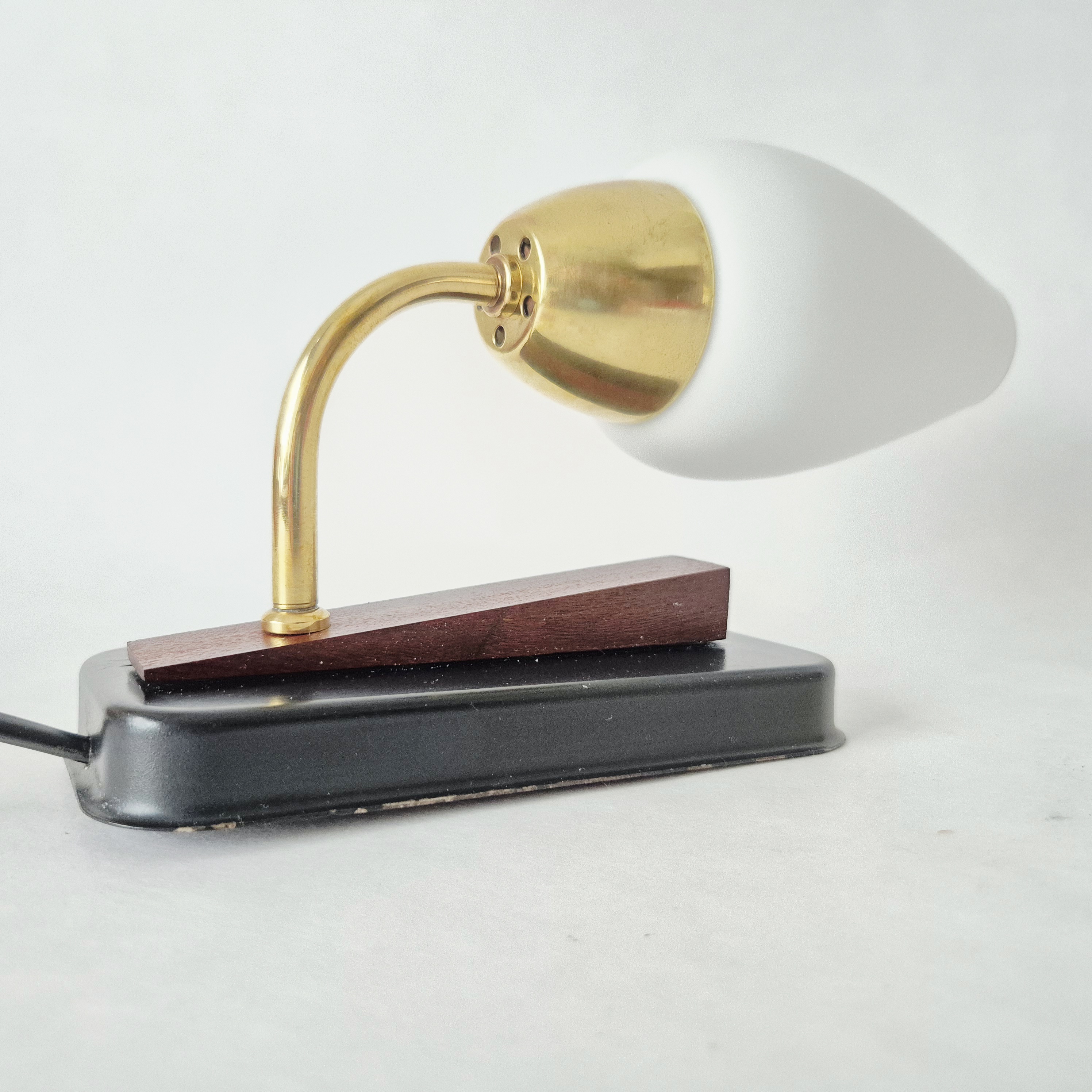 Wandlamp metaal zwart | Jaren 60 wandlampje