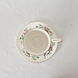Set van 2 vintage Royal Windsor koffie kopjes | Dames en heren kop en schotel