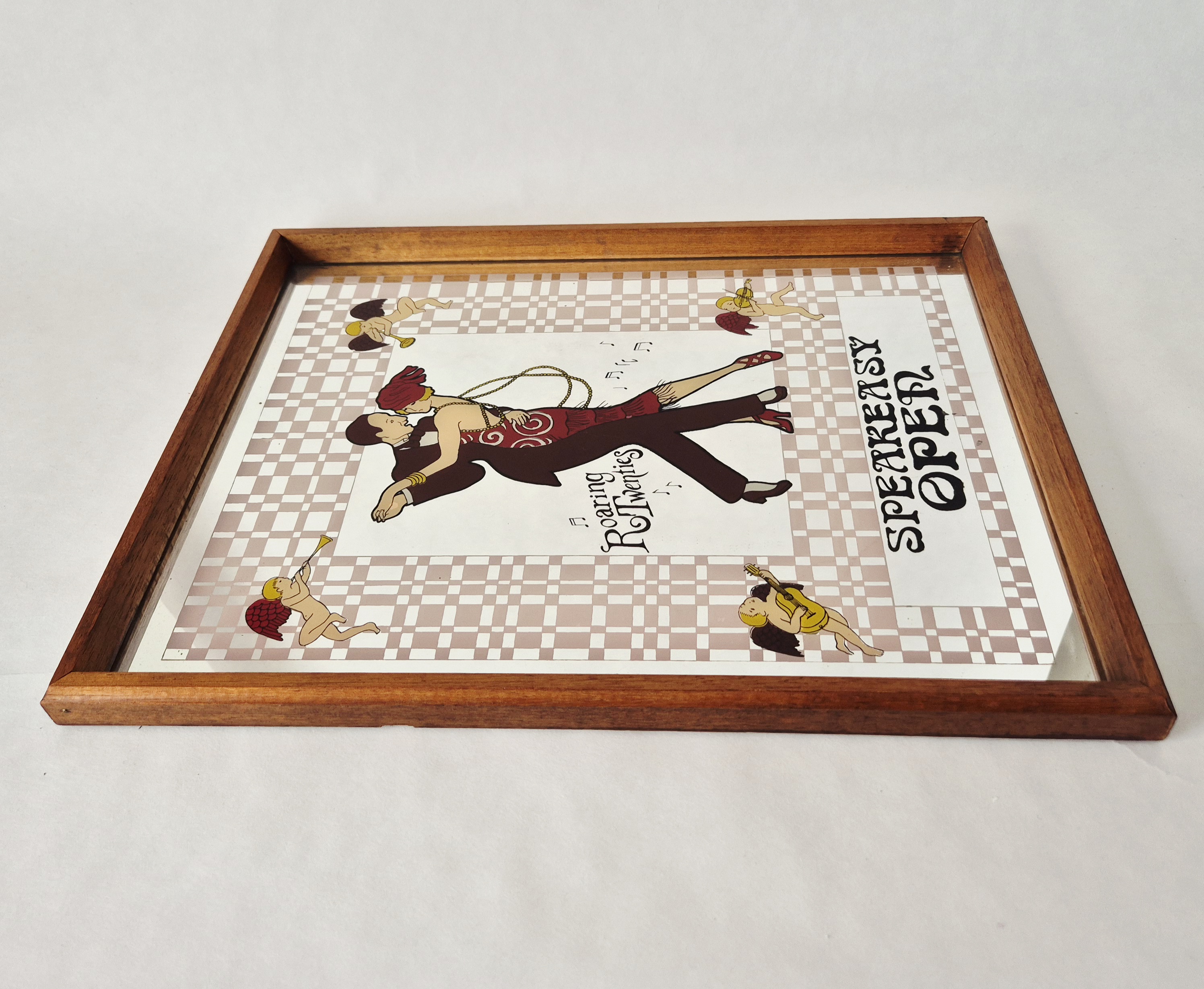 Vintage spiegel Speakeasy Open | Reclamebord | Roaring twenties | Charleston dans