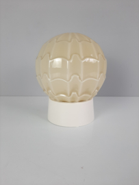 Thabur schroefbol, Art Deco plafondlamp in beige/geel