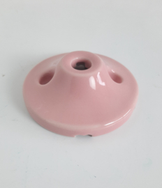 Plafondkap porselein Roze