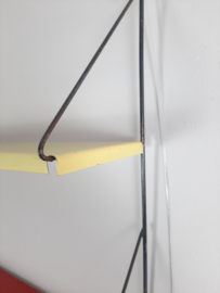 Jaren 60 Pilastro wandrek met 2 planken