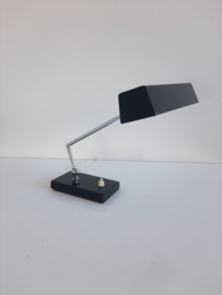 Vintage tafellamp, bureaulamp, leeslamp, jaren 70 lamp, HECA Edam Holland