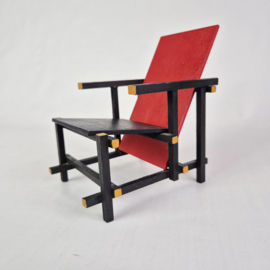 Rietveld Rood Blauwe Stoel Miniatuur