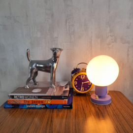 Space age jaren 70 paarse tafellamp - Vintage tafellamp met bol lila