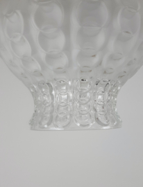Glazen hanglampje, vintage lampenkap, MCM hanglamp