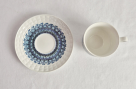 Set van 4 vintage kop en schotels uit de Castillian Collection | Toledo van Pontesa Ironstone