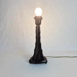 Vintage houten Tafellamp | Oorsari lamp uit de jaren 70