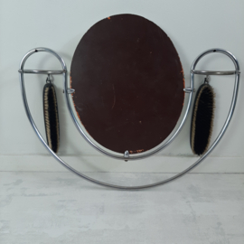 Vintage spiegel in buisframe lijst
