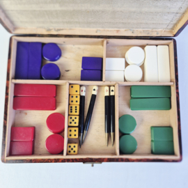 Vintage luxe speelsetkoffer