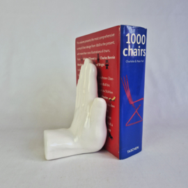 Boekensteun uit de Jaren 80 in de Vorm van een Hand