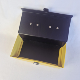 Vintage Cassettekoffer Zwart Geel