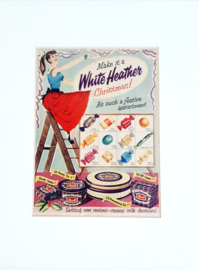 Originele advertentie White Heather uit 1956