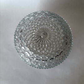 Vintage plafonniere, jaren 60 plafondlamp, helder glas