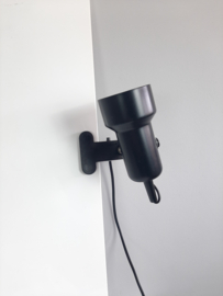 Jaren 80 zwarte klemlamp | Leeslamp