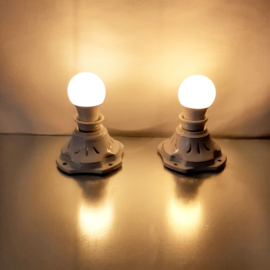 Plafondlamp porselein | plafondlamp uit de jaren 30/40 | Porselein met gouden plafondlamp in roccocostijl