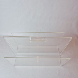 Vintage plexiglas lectuurbak