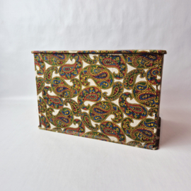 Vintage stoffen ladekastje met paisley print