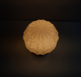 Thabur schroefbol, Art Deco plafondlamp in beige/geel