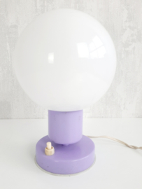 Space age jaren 70 paarse tafellamp - Vintage tafellamp met bol lila