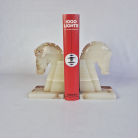 Onyx boekensteunen paard