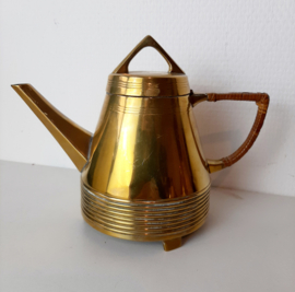 Art Deco theeset van J. N.  Daalderop Tiel | Theekan, suikerpot en melkkan | Jaren 30