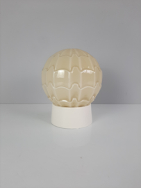Thabur schroefbol, Art Deco plafondlamp in beige/geel