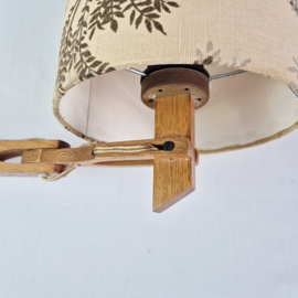 Vintage houten wandlamp