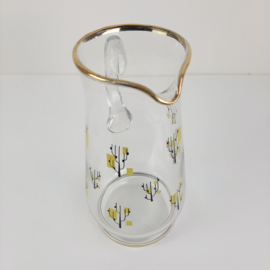 Vintage MCM glazen karaf