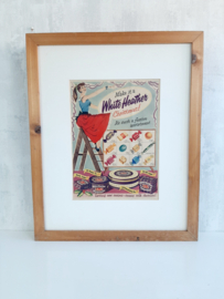 Originele advertentie White Heather uit 1956