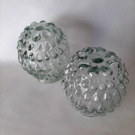 Jaren 60 Lampenkap Schroefbol Bubbelglas
