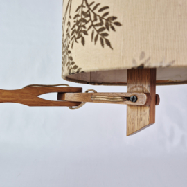 Vintage houten wandlamp