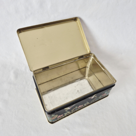 Vintage blikken trommel met Chinees patroon
