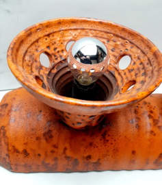 Brutalist keramische wandlamp uit de jaren 60 | Vintage lamp