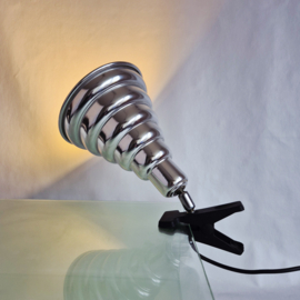 Stijlvolle aluminium klemlamp | Leeslamp in Art Deco stijl
