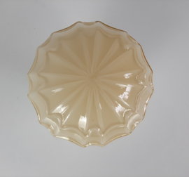 Thabur schroefbol, Art Deco plafondlamp in beige/geel