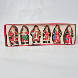 Vintage kersthanger kerstmannen in oorspronkelijke verpakking