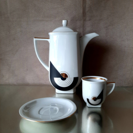 Studio Carlsbad Tsjecho-Slowakije koffieset, MCM, Boheme porselein 'Lisette'