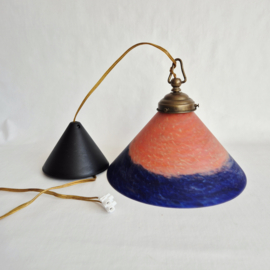 Pate de Verre Art Deco Hanglamp