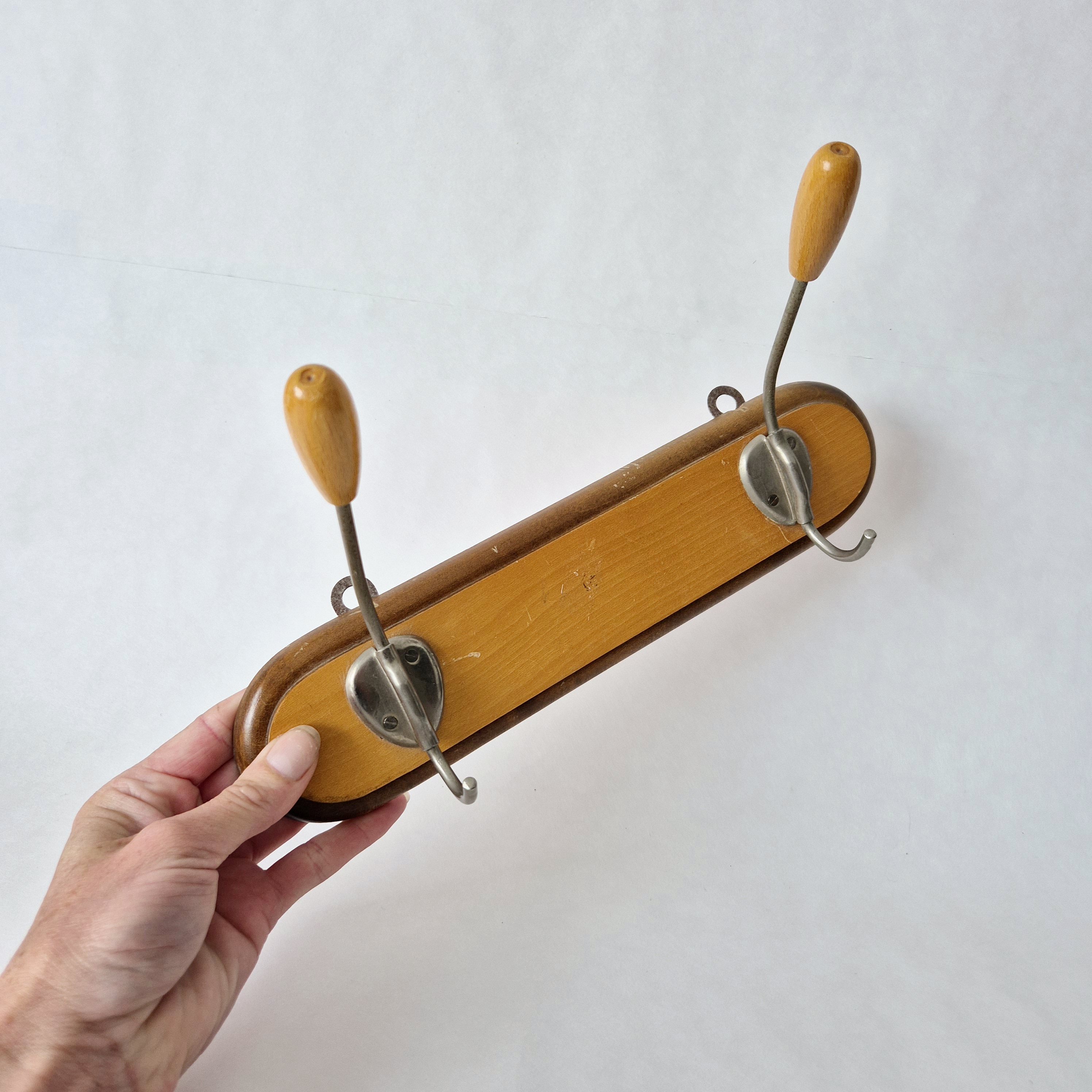 Handdoekenrekje uit de jaren 70 | Vintage kapstok | Wandrekje | Keukenrek