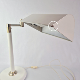 Vintage Design  Bureau Lamp Wit & Goud