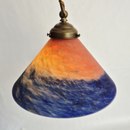 Pate de Verre Art Deco Hanglamp