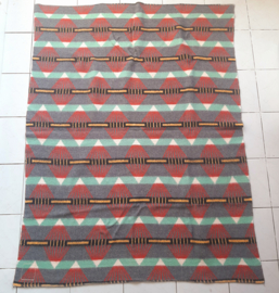 Vintage jaren 70 deken | plaid | MCM | ruit-patroon
